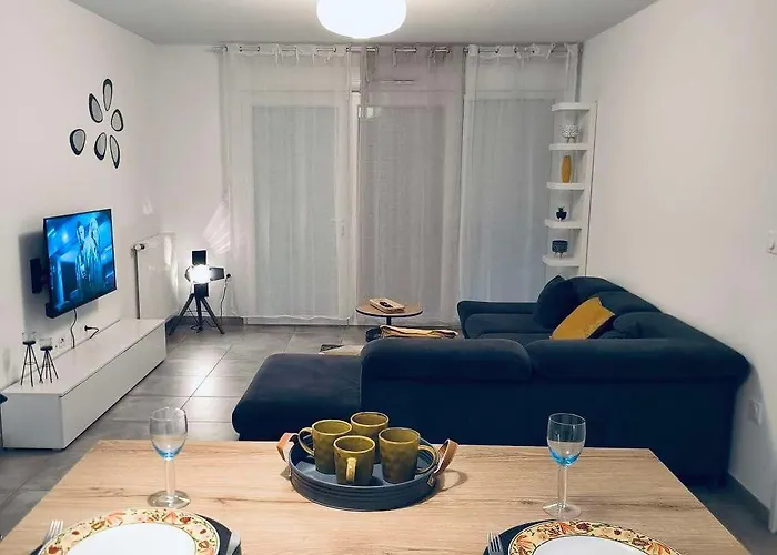 Apartmán Cosy T3 Proche Meett, Tram Et Aeroport *